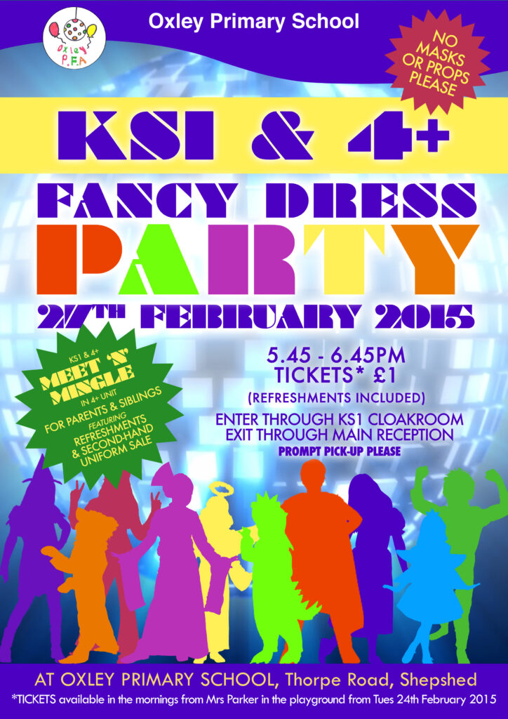 Oxley Poster Fancy Dress Party 2015