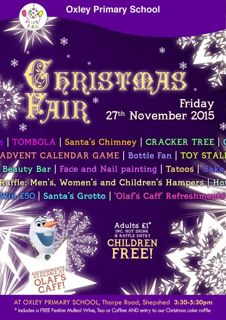 Oxley Poster Christmas Fair 2015