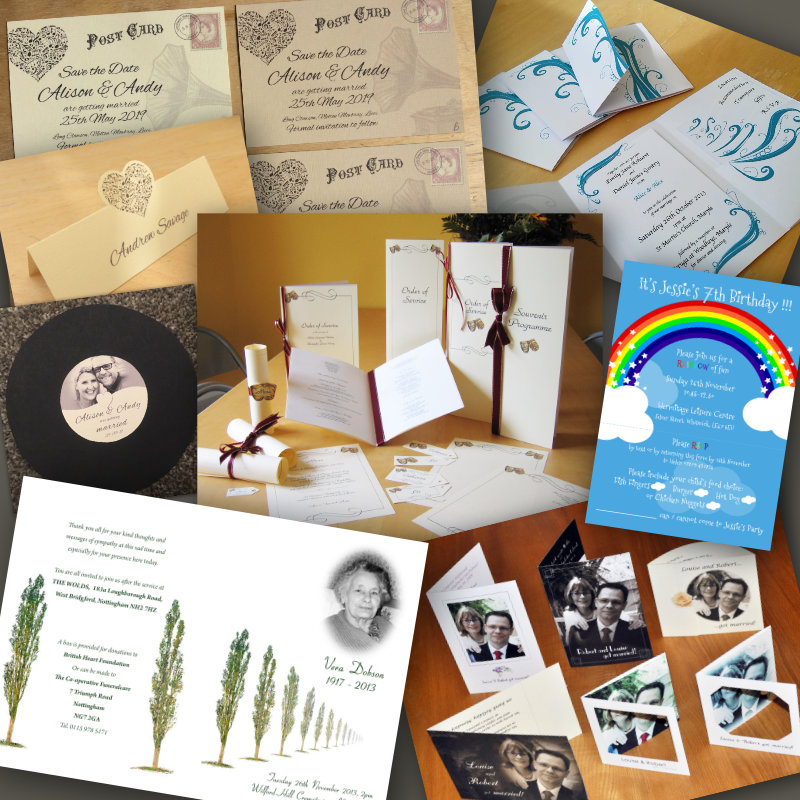 Wedding and Event Stationery Montage