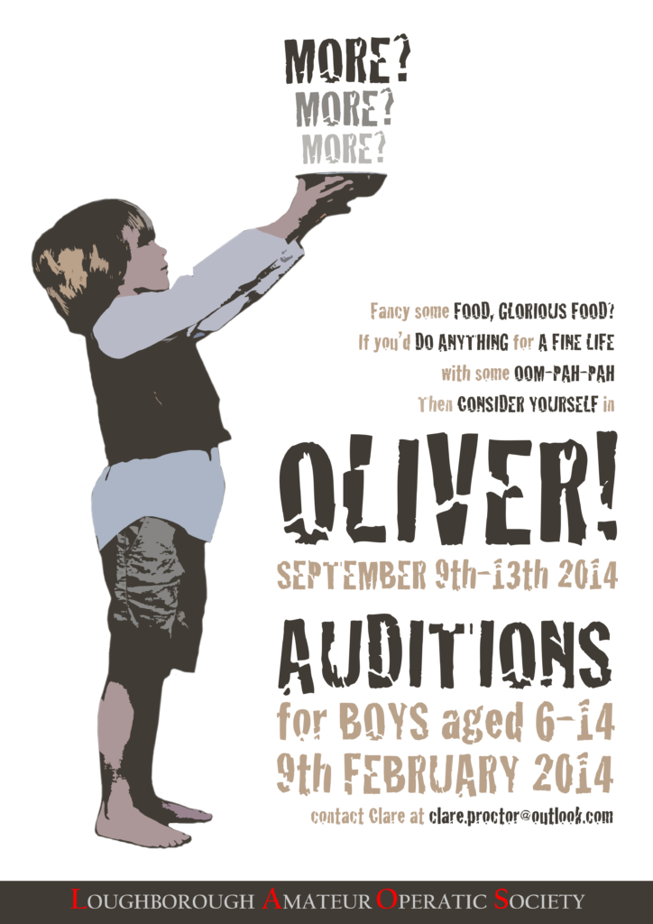 Oliver! Auditions Poster