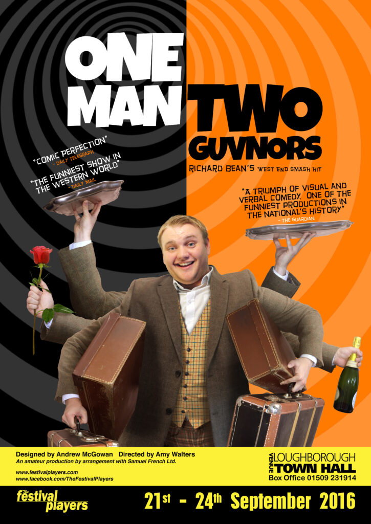 The Festival Players - One Man Two Guvnors Poster