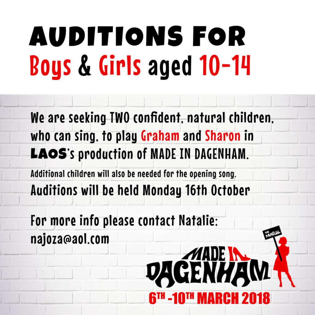 Made In Dagenham Auditions Square