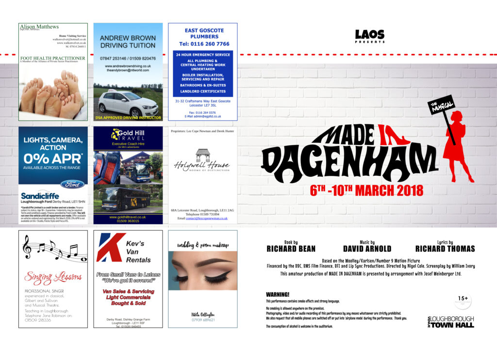 Made In Dagenham Programme 02-03