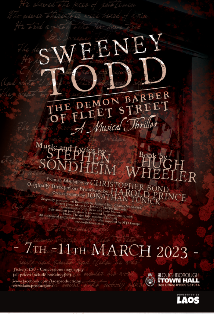 Sweeney Todd Outwoods View Advert