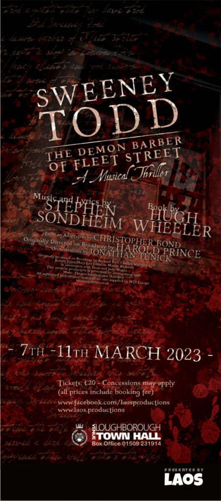 Sweeney Todd Thurmaston Times Advert