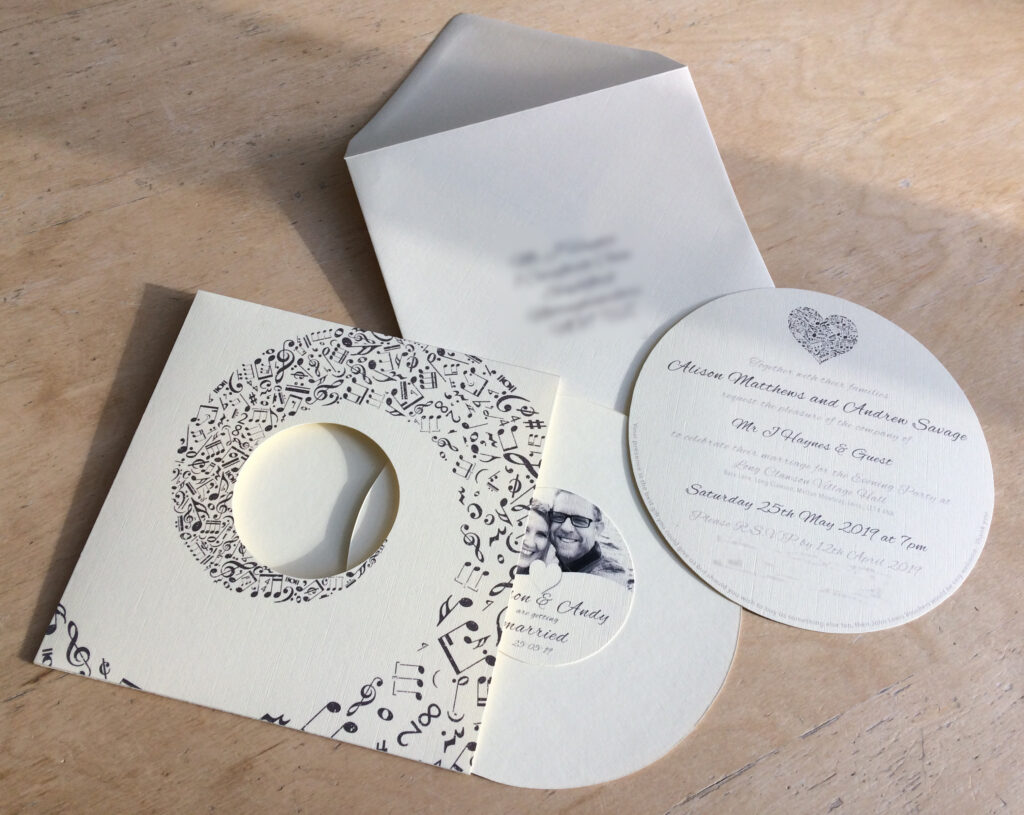 Alison & Andy's Evening Invitations