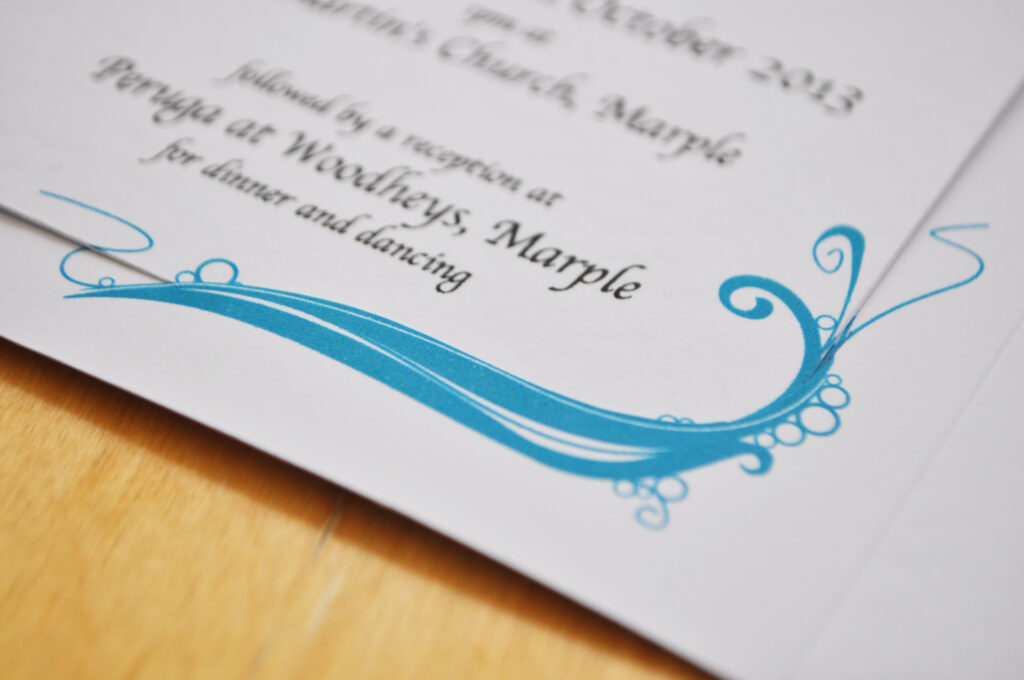 Emily & Dan's Invitation detail