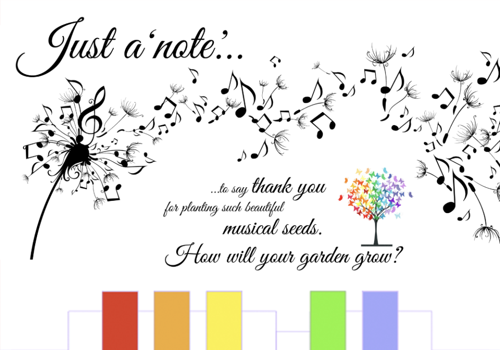 Music Class Thank you Card