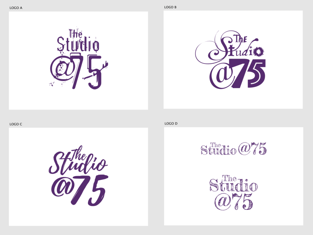 The Studio at 75 Logo Options