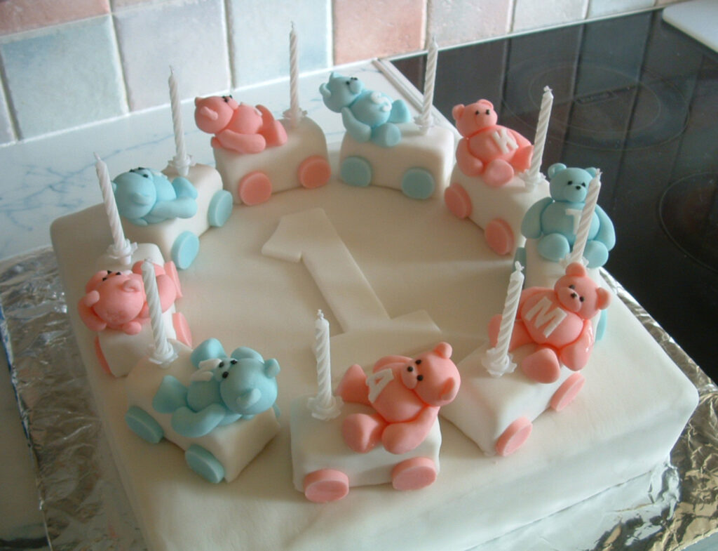 Teddy Train Cake