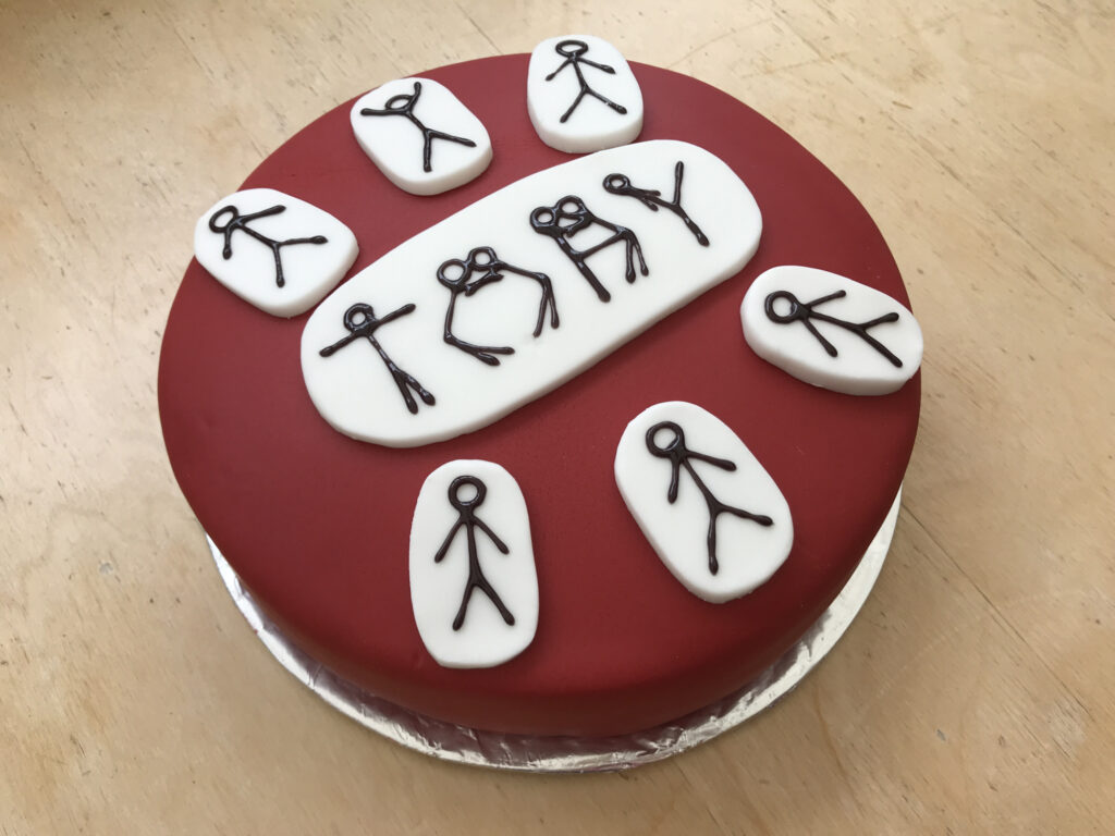 Stick Men Cake