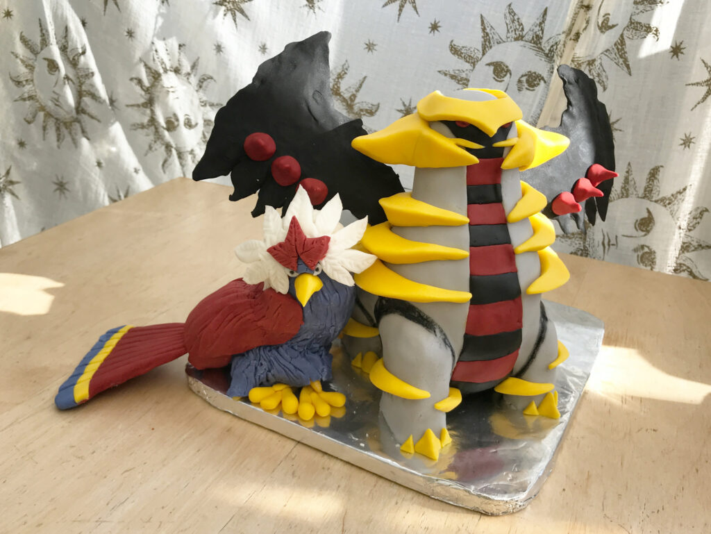 Giratina & Braviary Cake