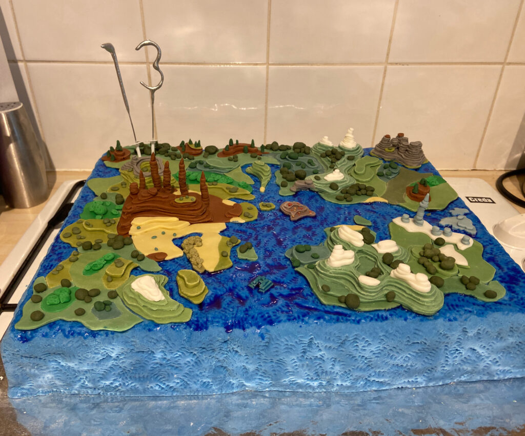 Minecraft Map Cake