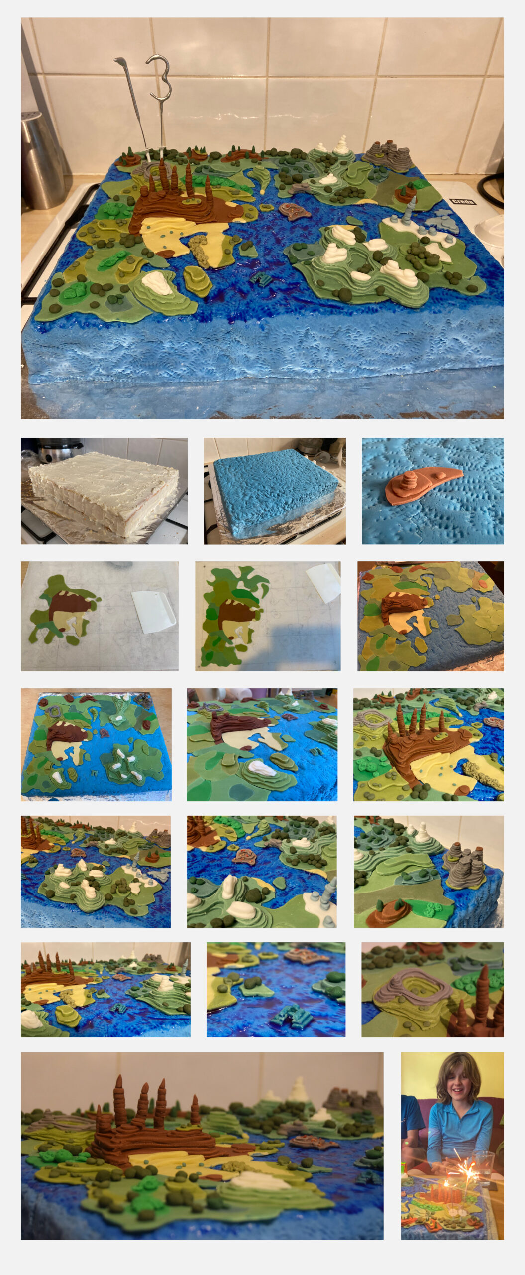 Minecraft Map Cake Montage