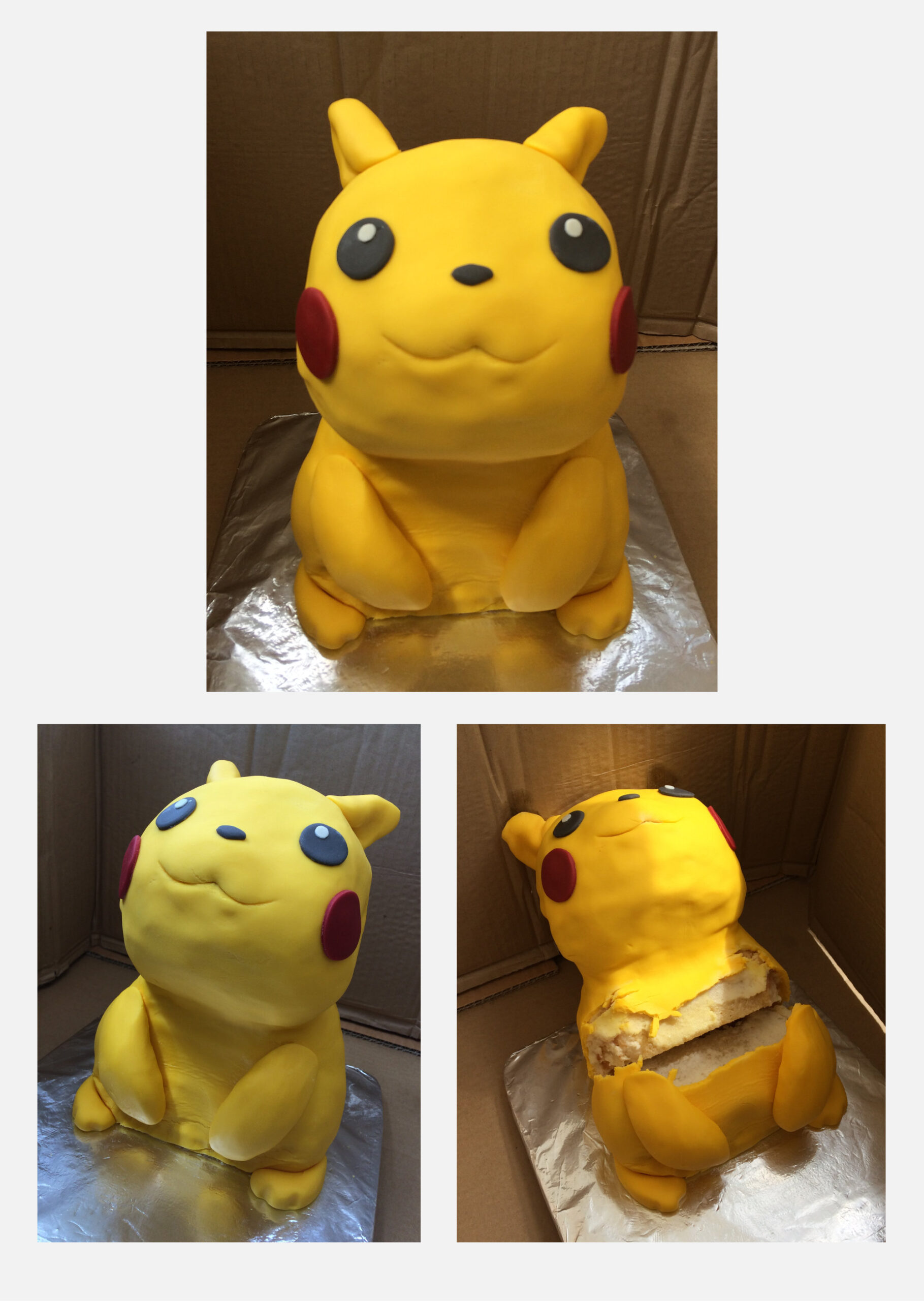 Pikachu Cake Montage