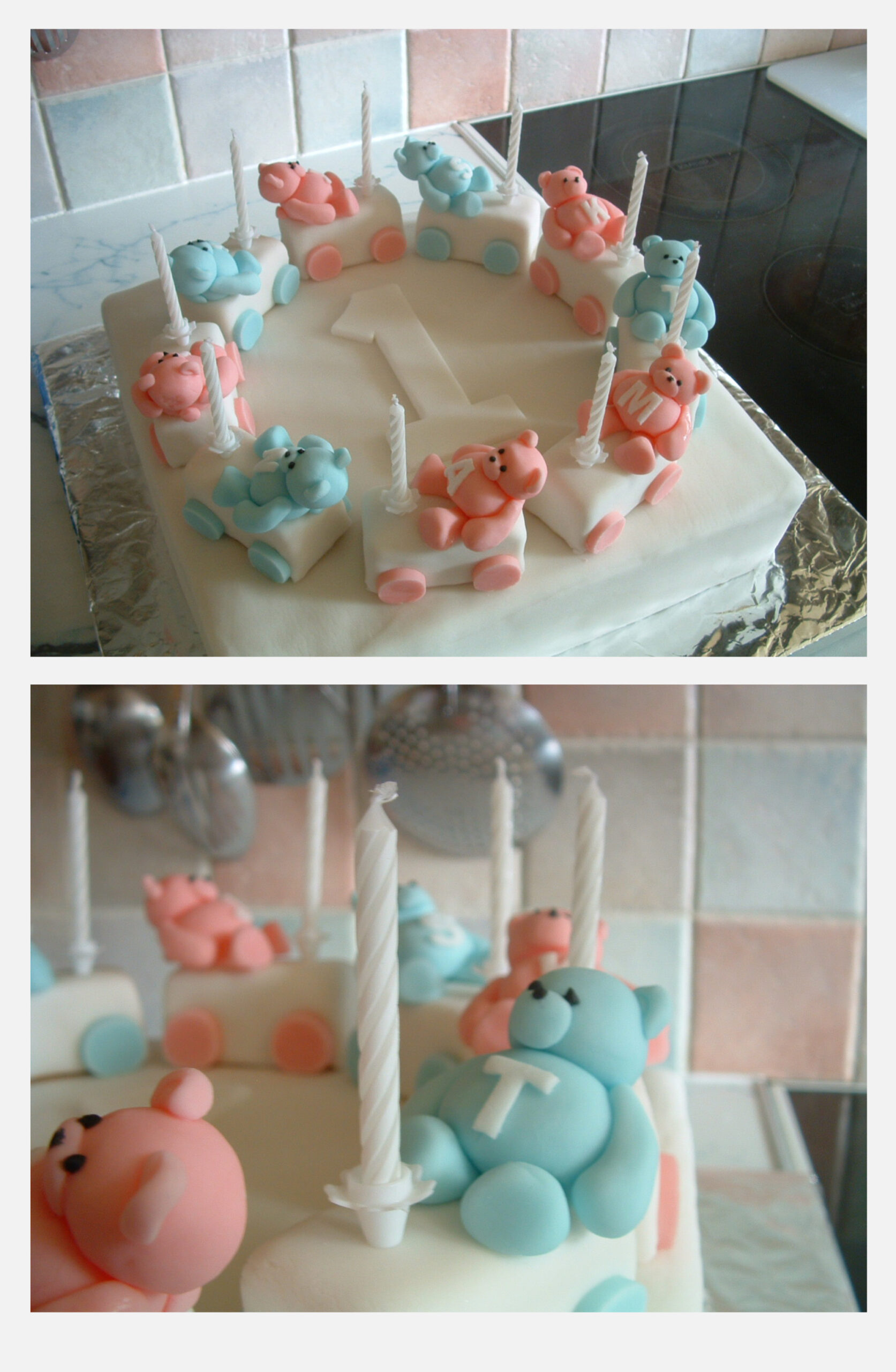 Teddy Train Cake Montage